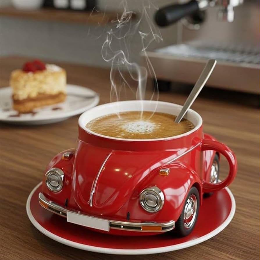 Car shaped Coffee Mug - Stainless Steel