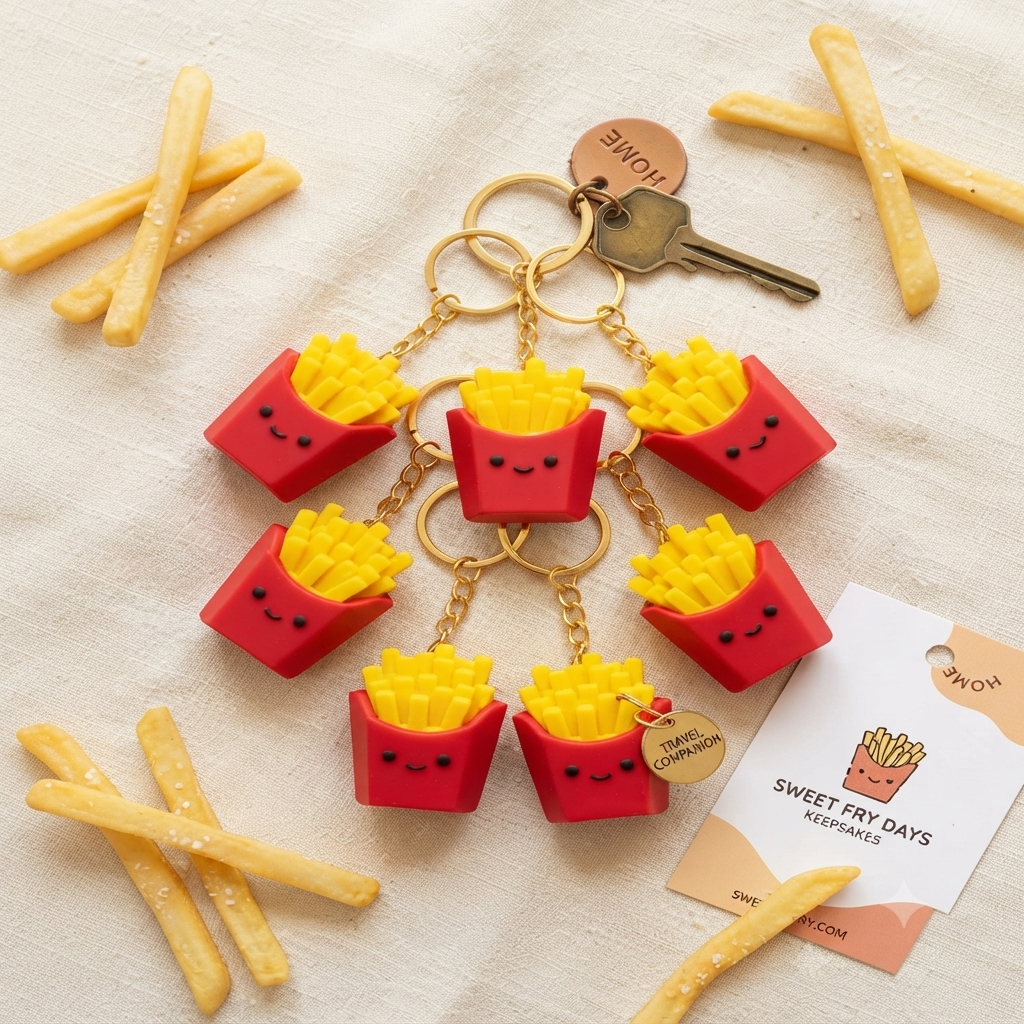French Fries Clicker Keychain | 1pcs