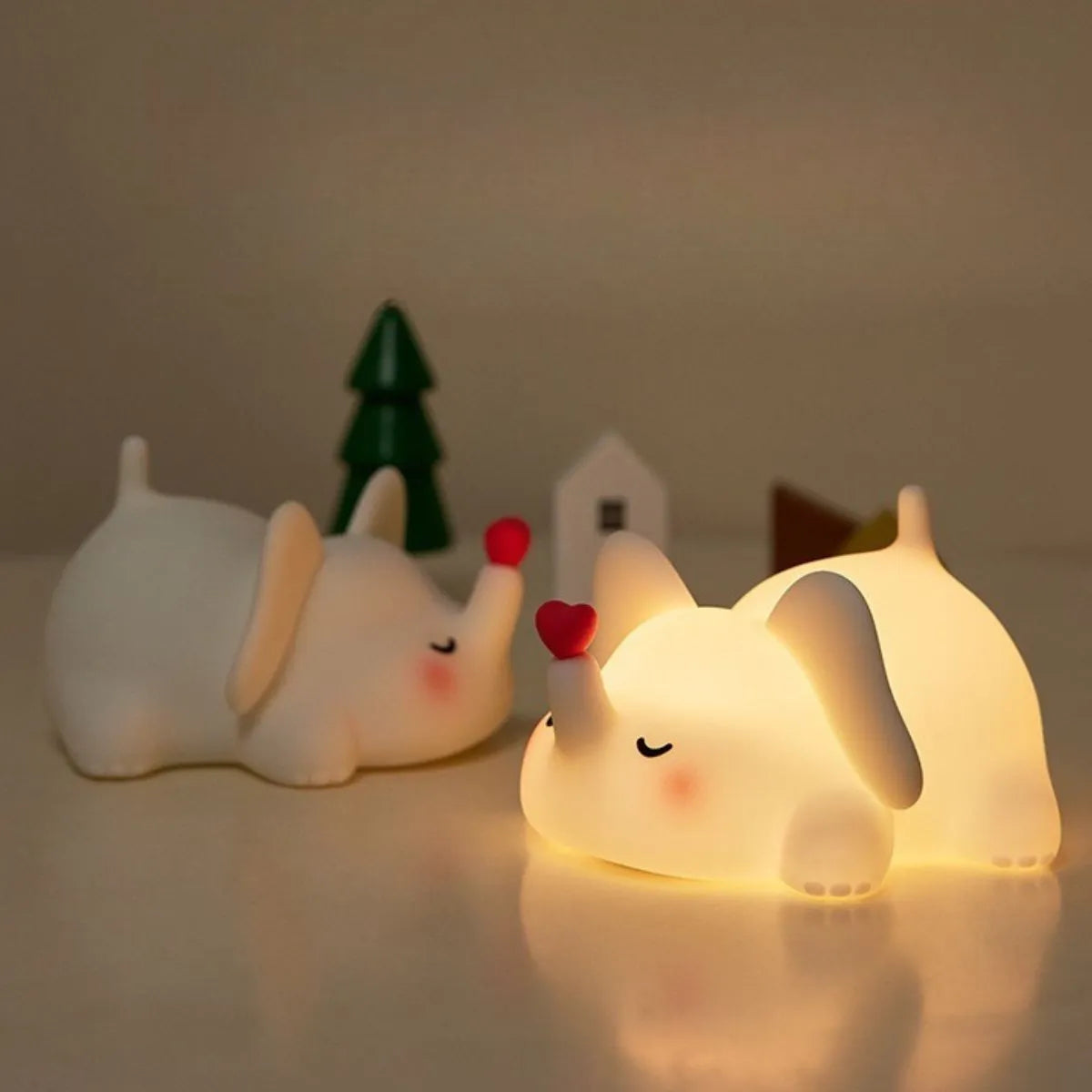 Cute Elephant - Silicone Night Lamp