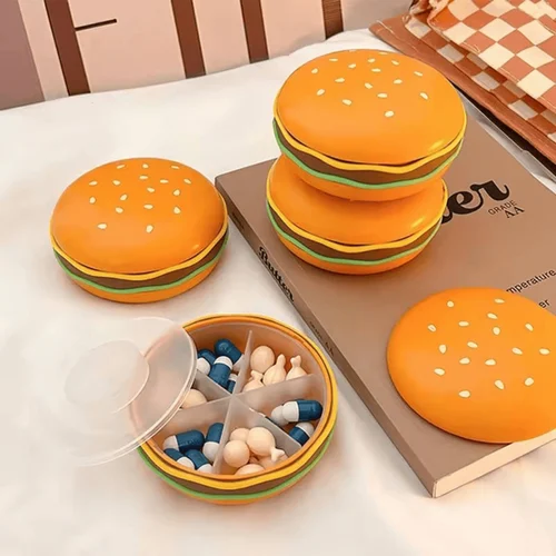 Burger Shape Pill Box
