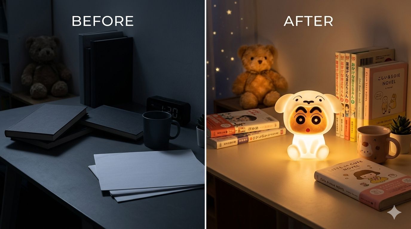 Cute Big Shinchan - Silicone Night Lamp