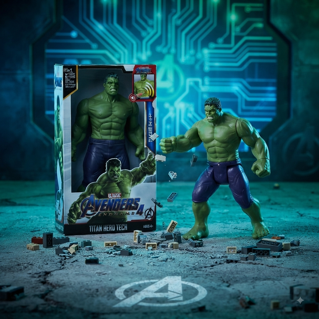 Hulk - 12” Action Figure | Light & Sound | Titan Hero Series