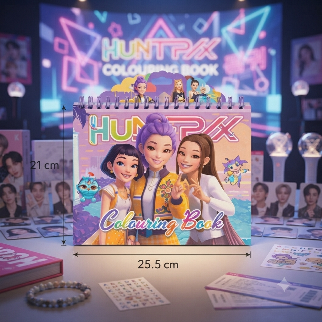 K-Pop - Huntrix - Fun Coloring Book | 50 sheet