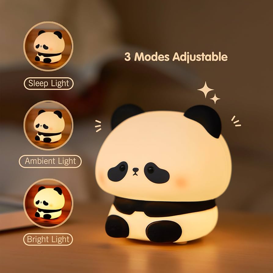 Sitting Panda - Silicone Night Lamp