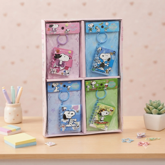 Snoopy - Mini Pocket  Keychain Diary