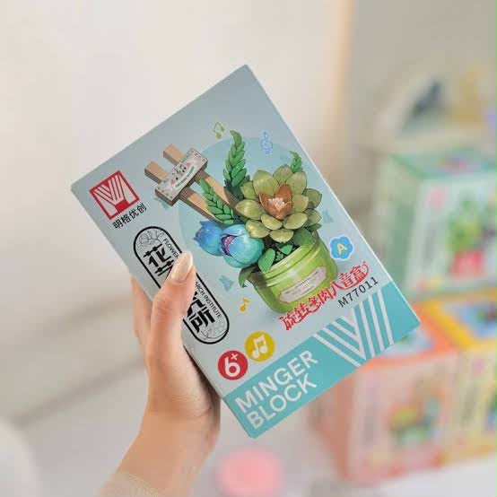 Mini Flower Garden Building Block Set