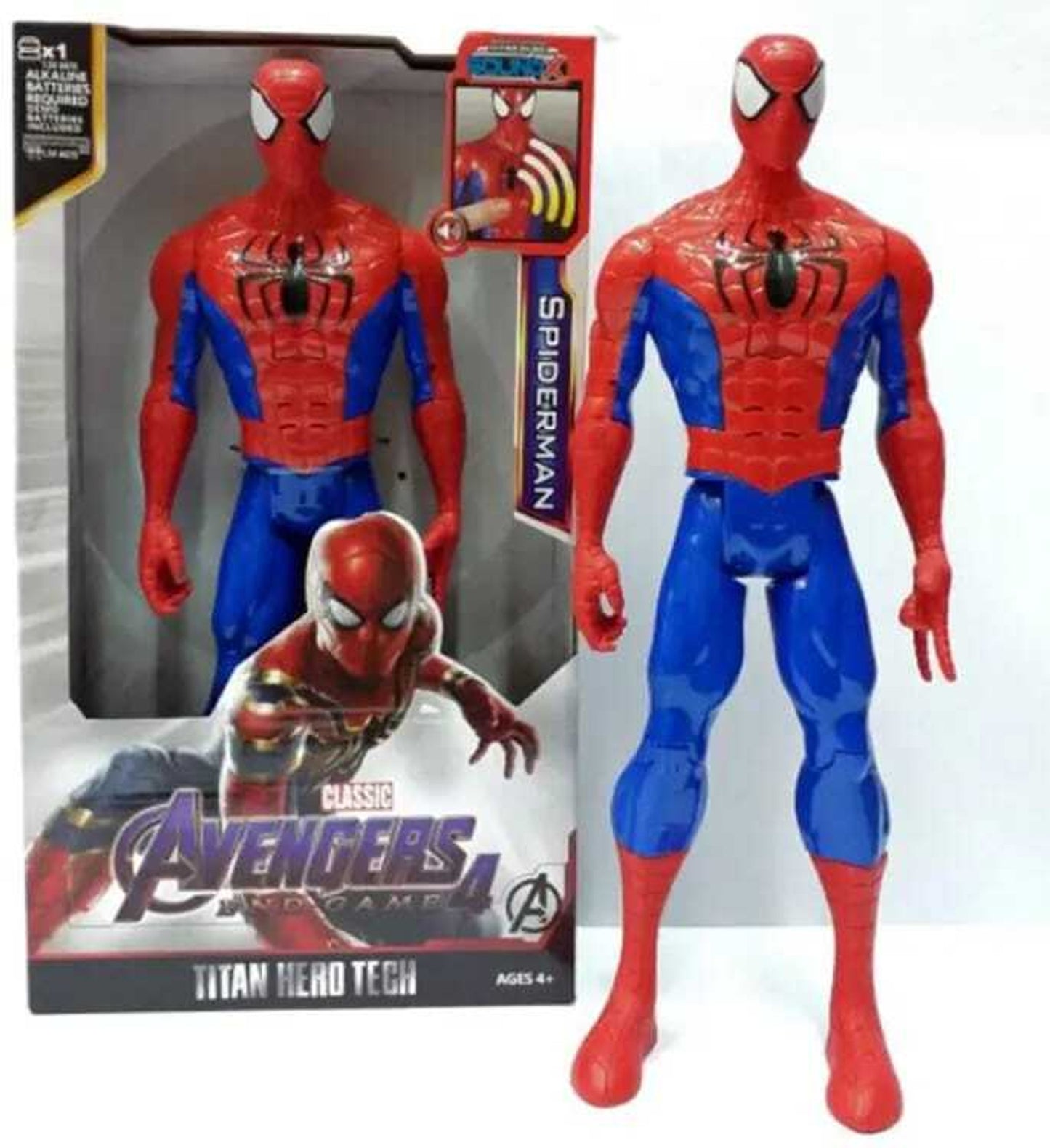 Spider-Man - 12" Action Figure | Light & Sound | Titan Hero Series