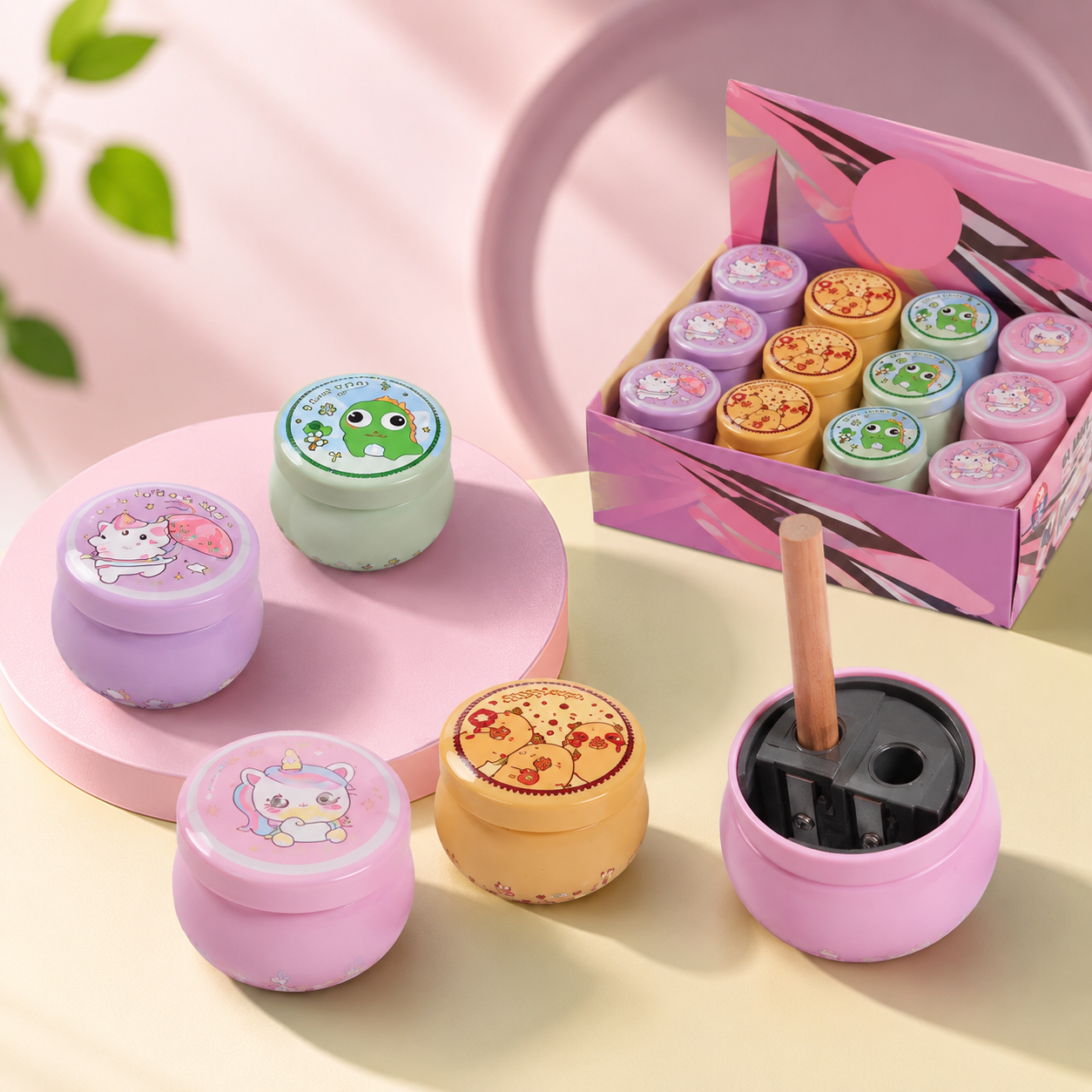 Cute Animal print - Double Hole Metal Sharpener