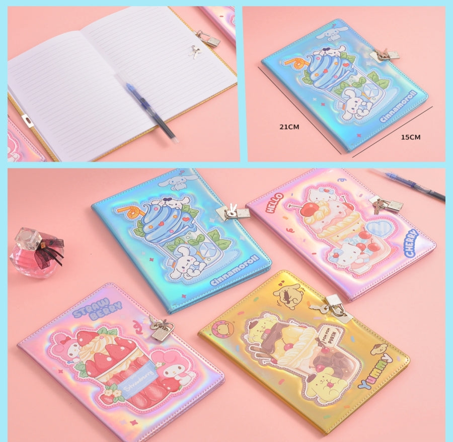 Cute Lock Diary with Key