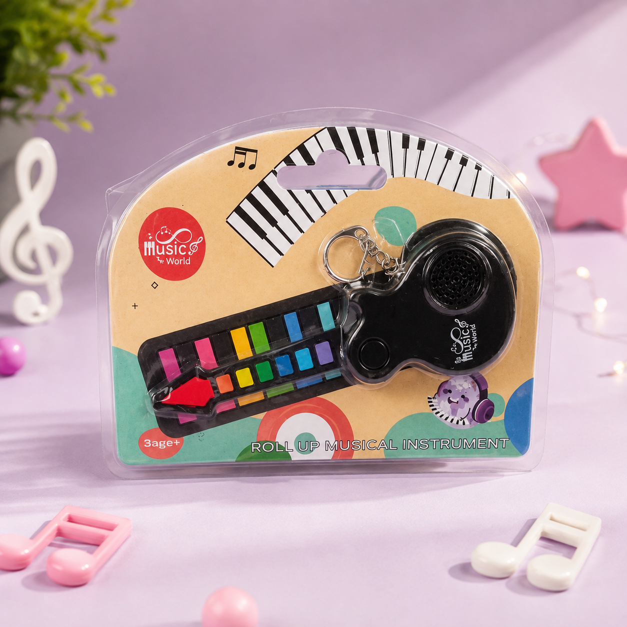 Mini Music- Roll up Guitar Keychain
