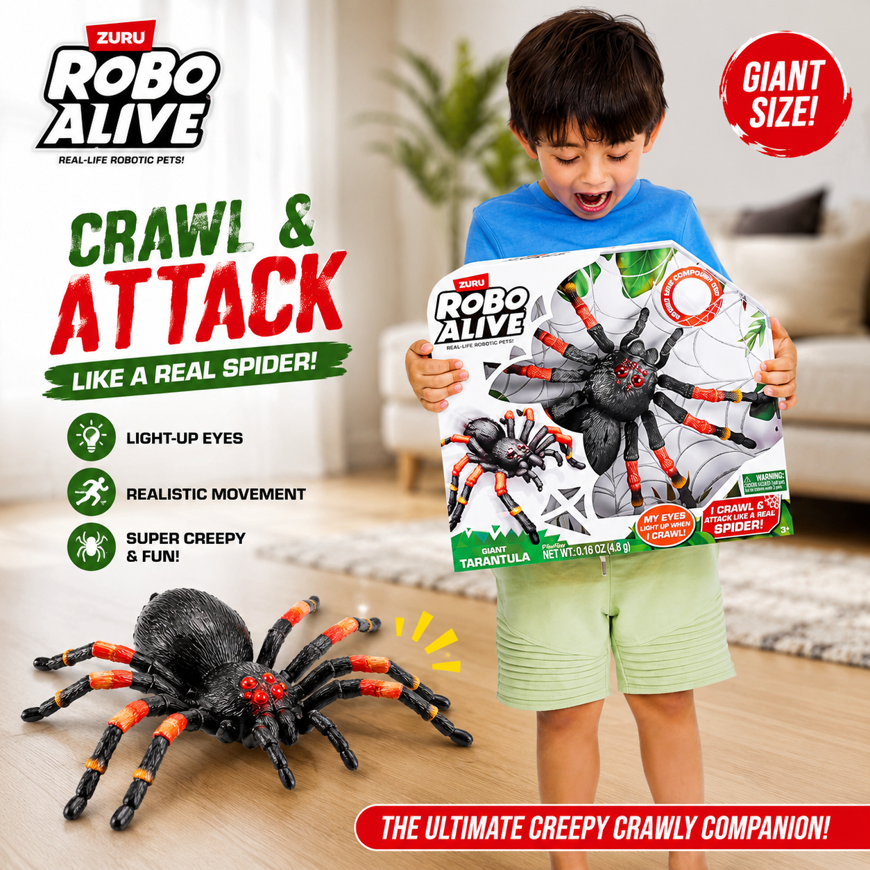 Zuru - Robo Alive | Giant Robotic Tarantula