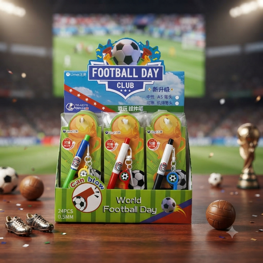 Football - Pen With Keychain