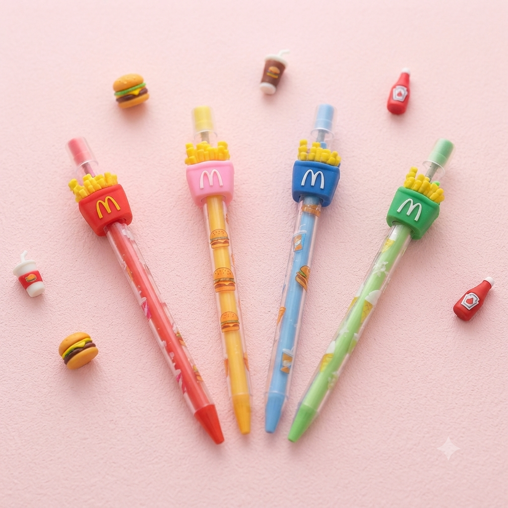 French Fries - Cute Push Pencil