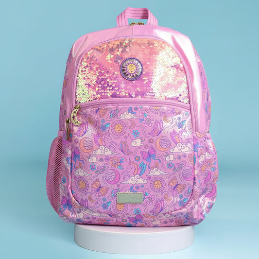 Pink Cosmos - Smiggle 16” Premium Backpack