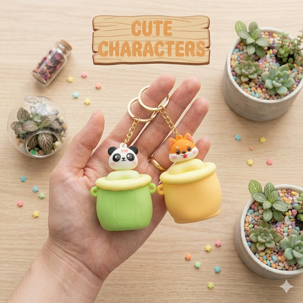Kawaii Squishy Pop Up Keychain