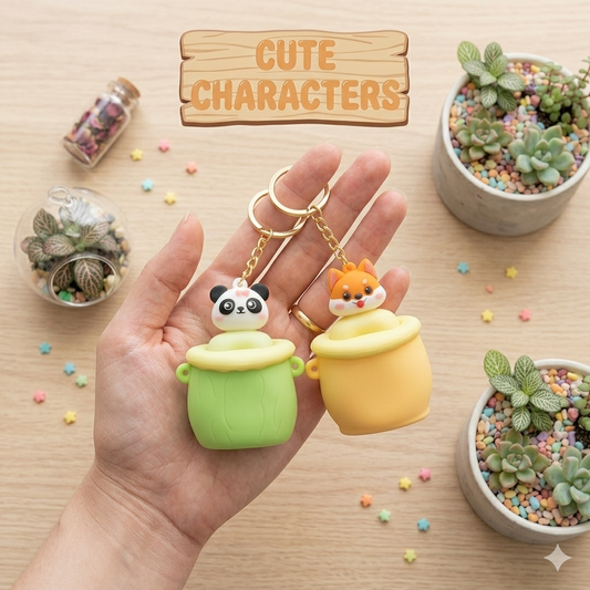 Kawaii Squishy Pop Up Keychain