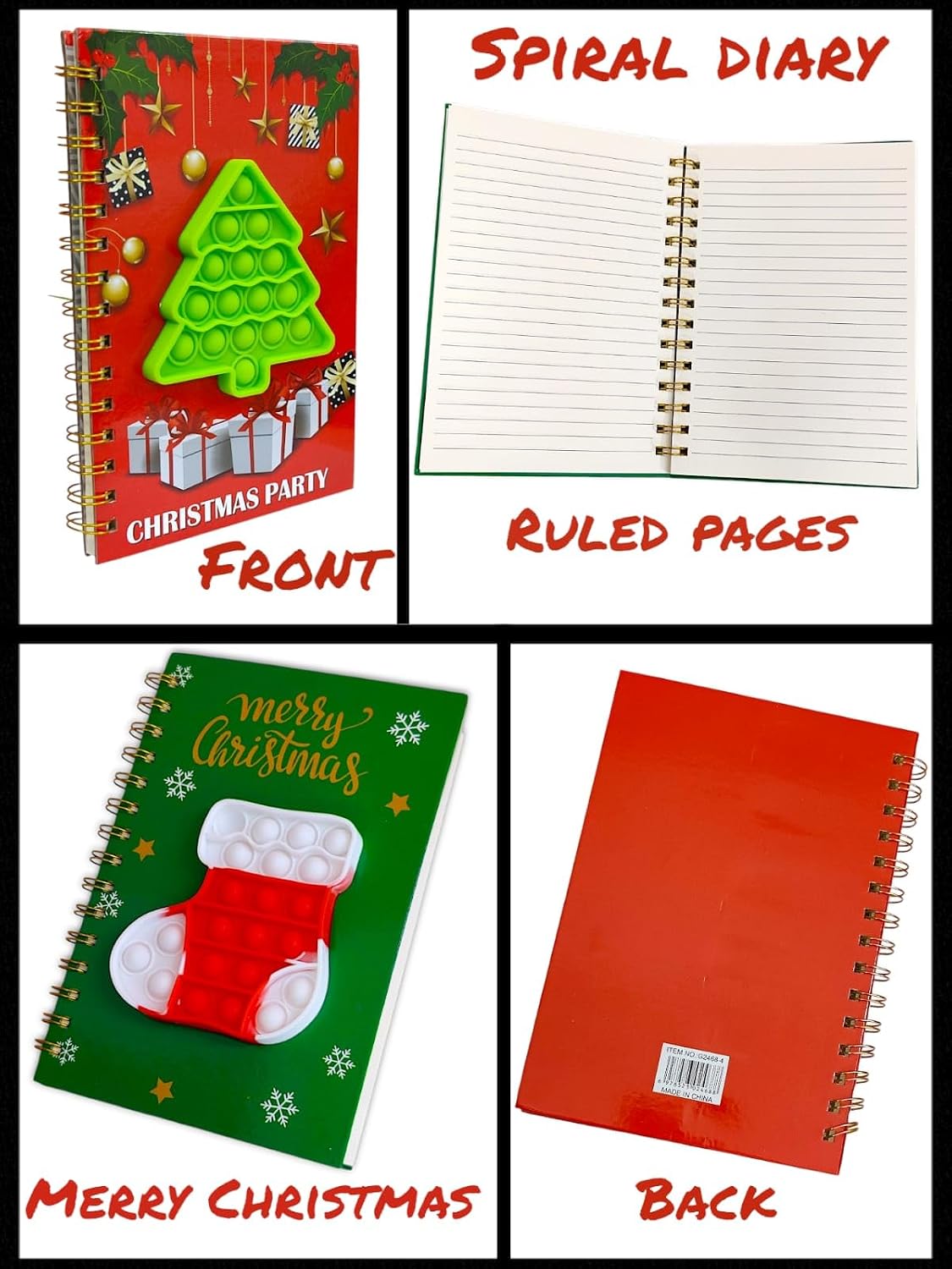 Christmas Pop It Diary