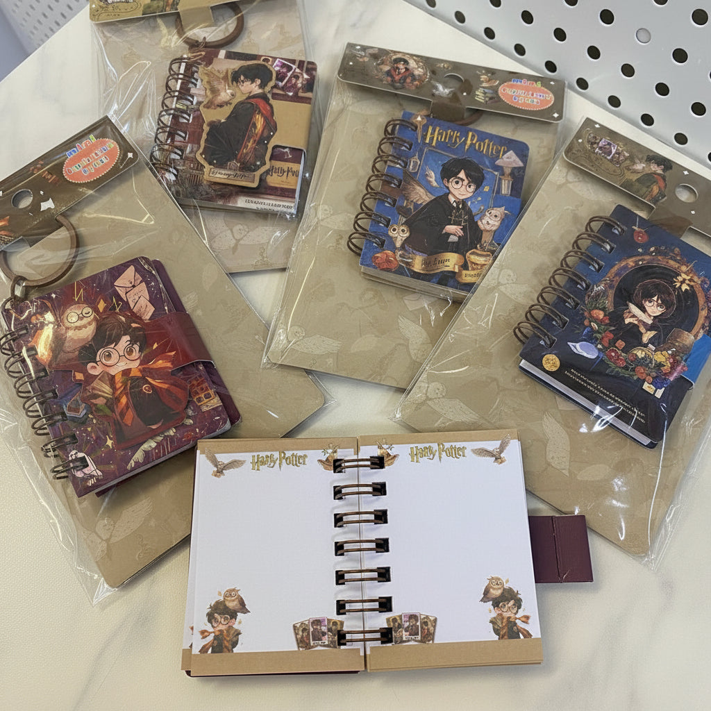 Harry Potter - Mini Spiral Pocket Diary Keychain