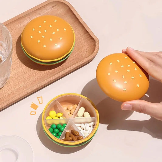 Burger Shape Pill Box