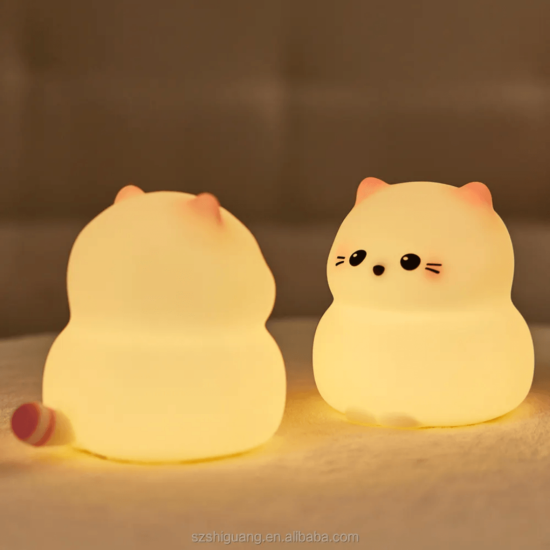 Cute Kitty - Silicone Night Lamp
