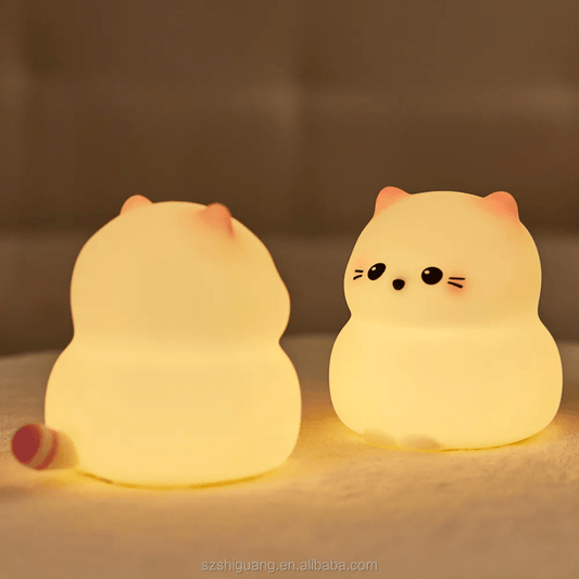 Cute Kitty - Silicone Night Lamp