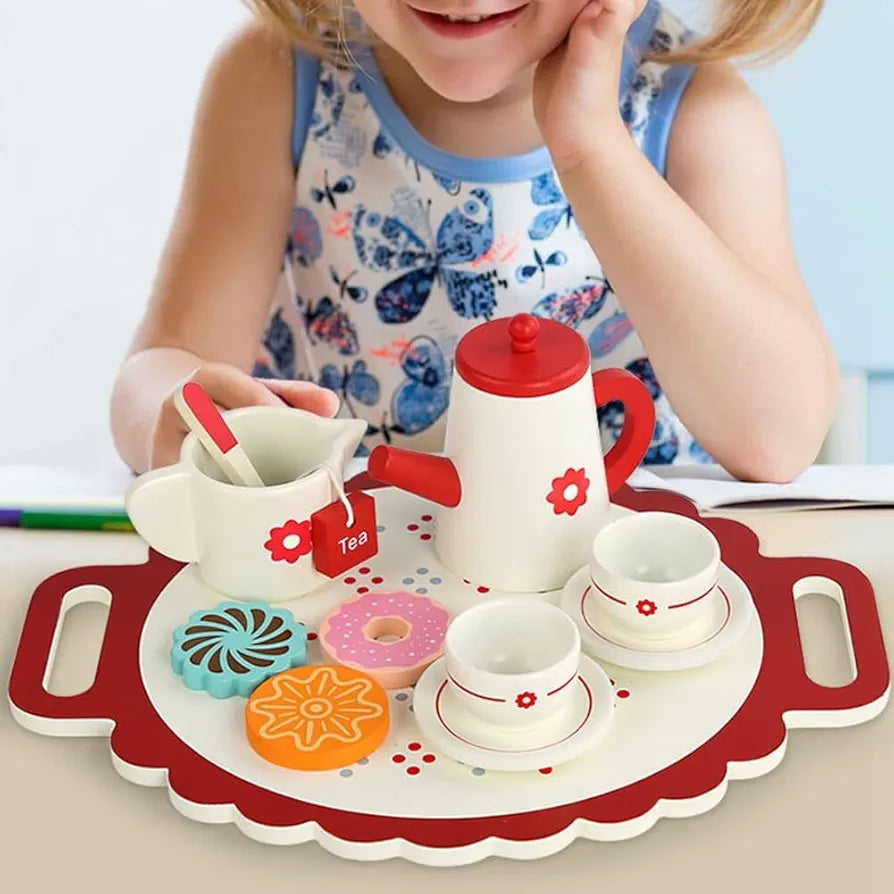 Wooden Children's Tea Set