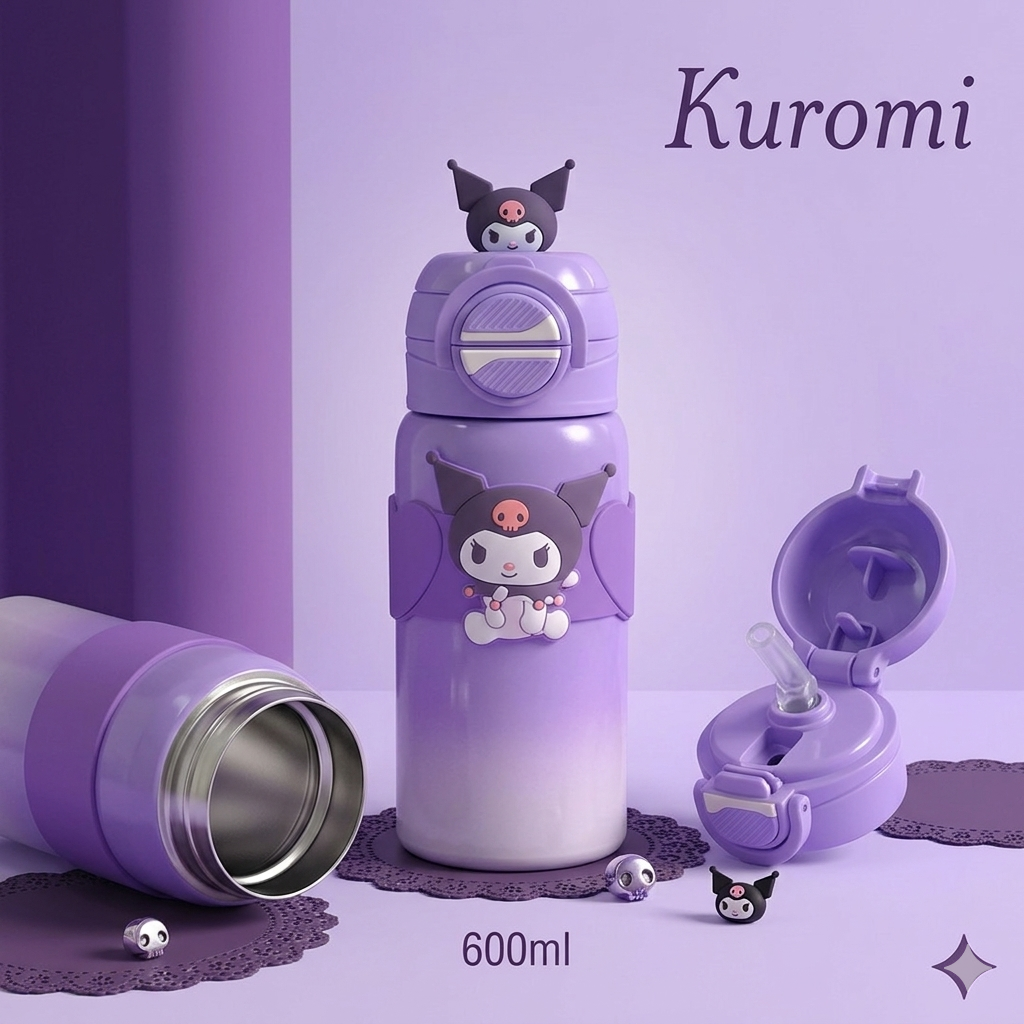Sanrio Sipper with 2 Cap - 600ml