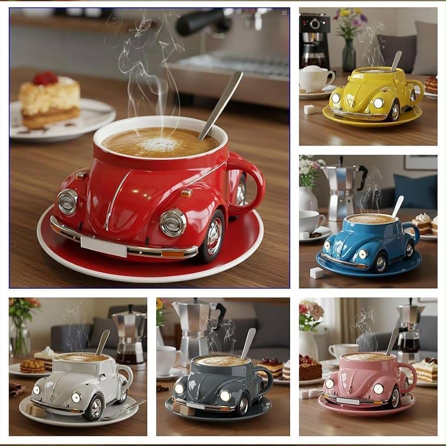 Car shaped Coffee Mug - Stainless Steel