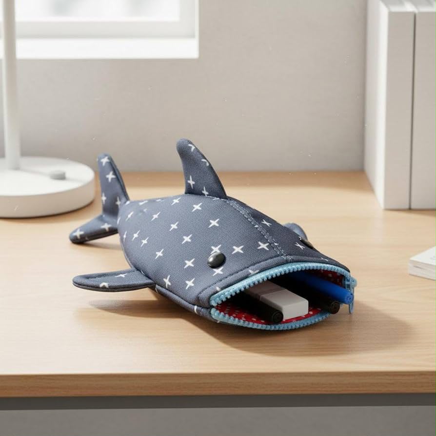 Stylish Shark Shape Pencil Pouch