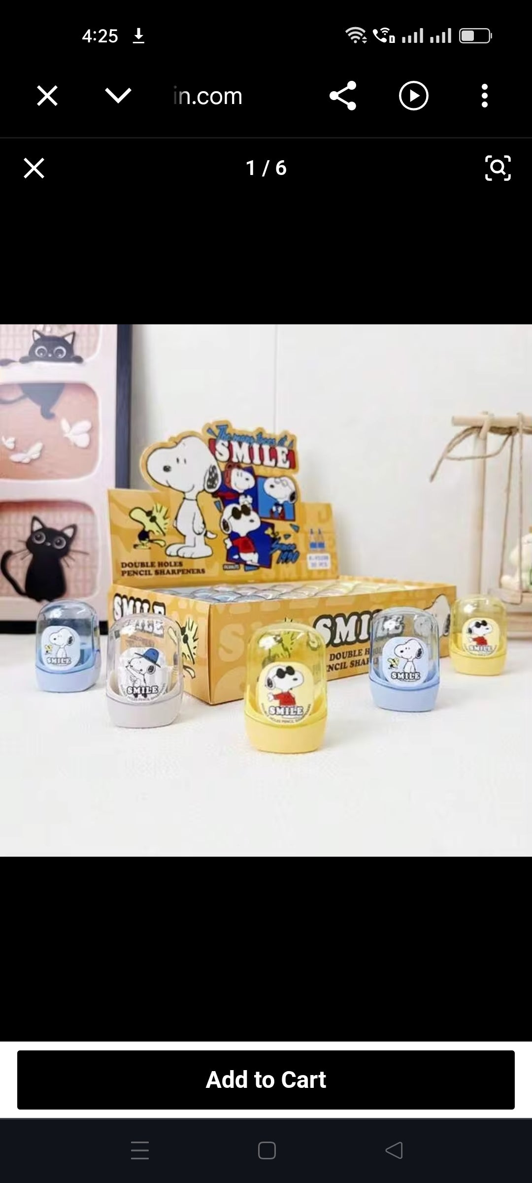 Snoopy - Double Hole Sharpener