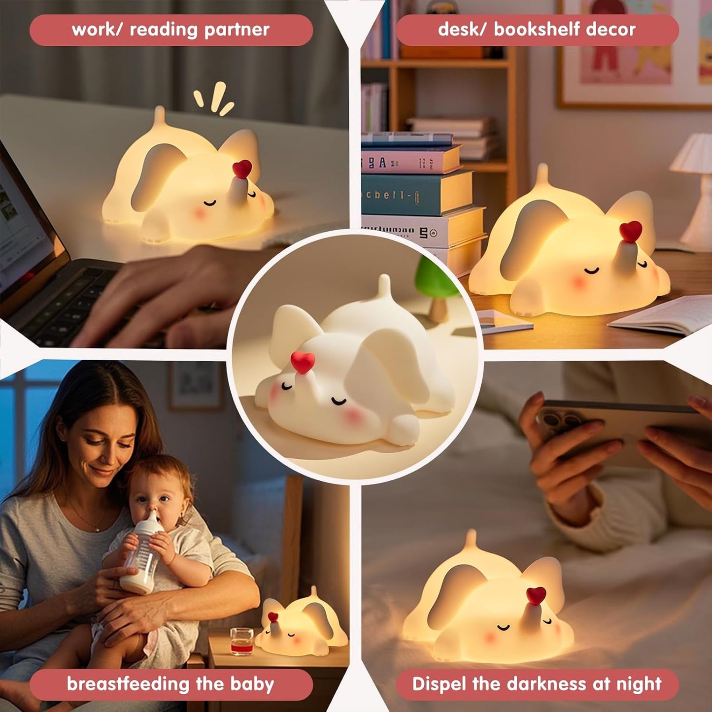 Cute Elephant - Silicone Night Lamp