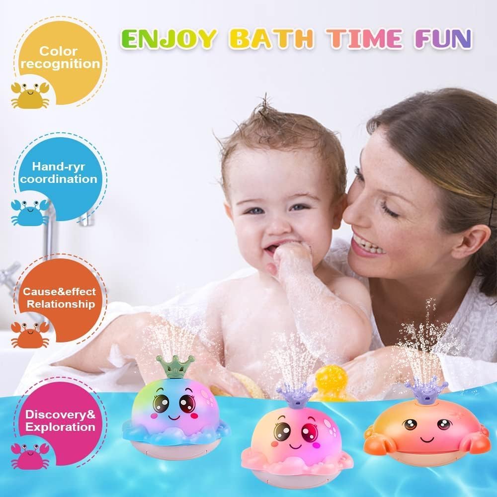 Cute Octopus Baby Bath Toy with Water Spray