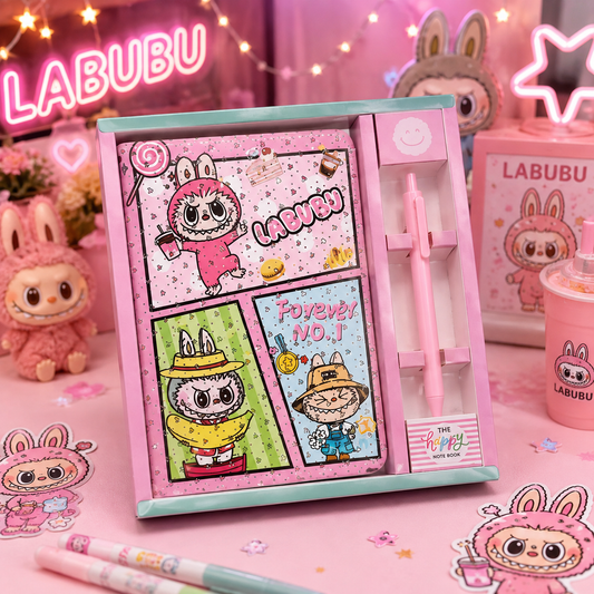 Labubu - Diary Pen Set