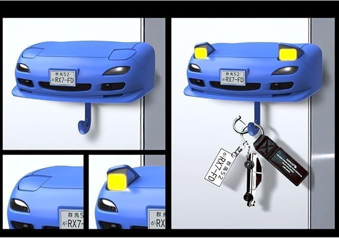 Vintage Car Open Headlight Key Holder
