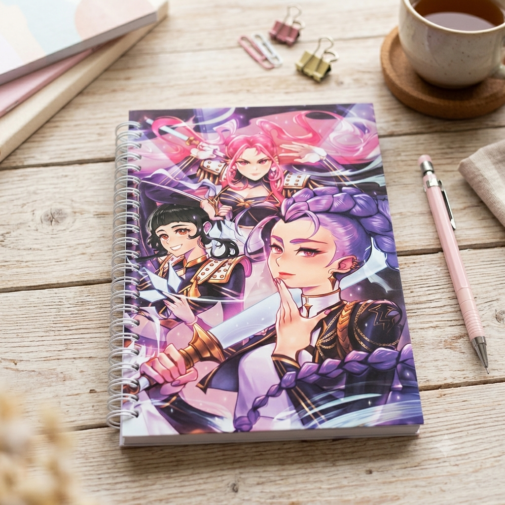 K-Pop - Demon Hunter Sparkle Big Notebook