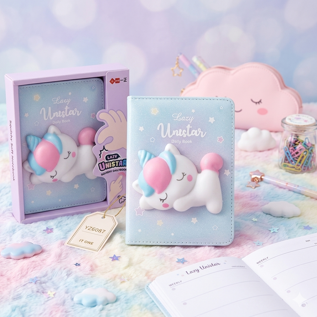 Unicorn 3D Squishy Notebook