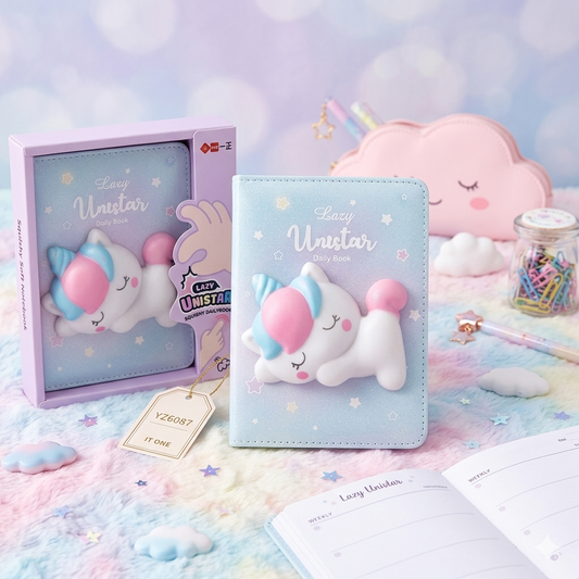 Unicorn 3D Squishy Notebook