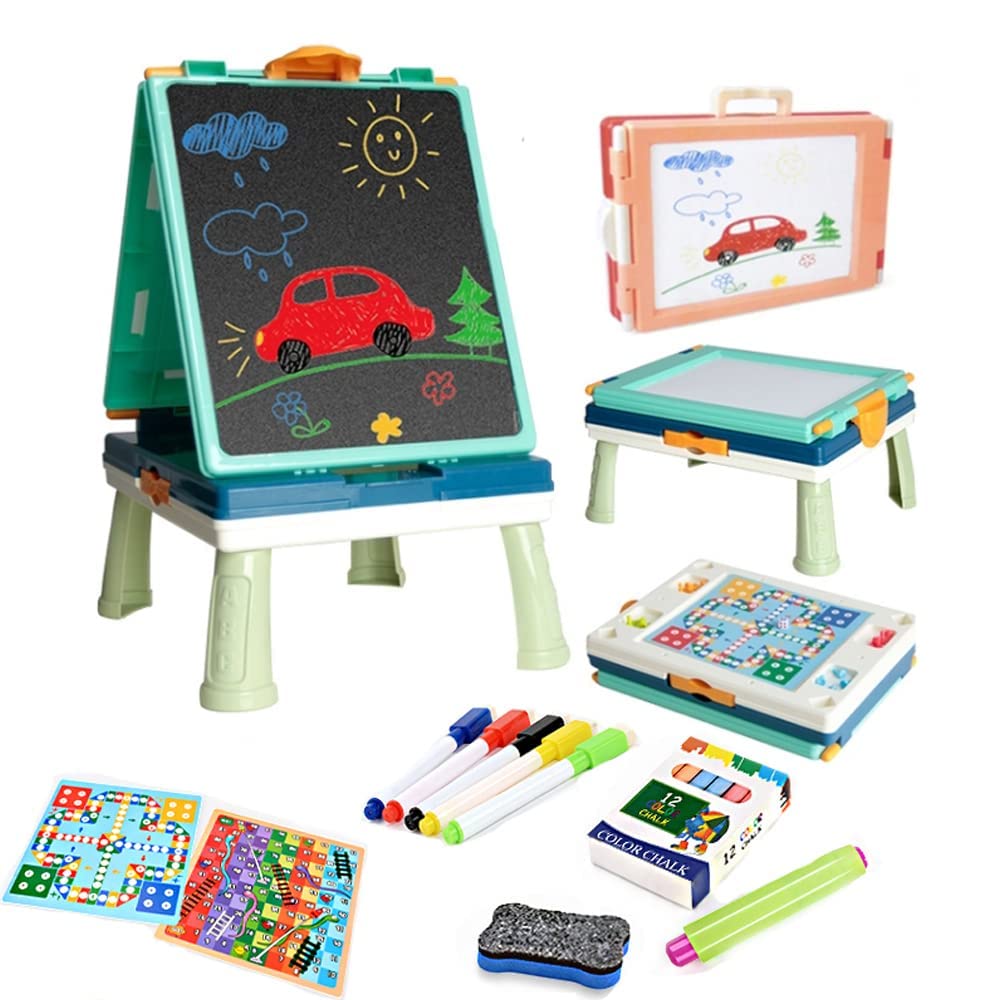 My First Art Studio – 3-in-1 Double-Sided Drawing Board & Game