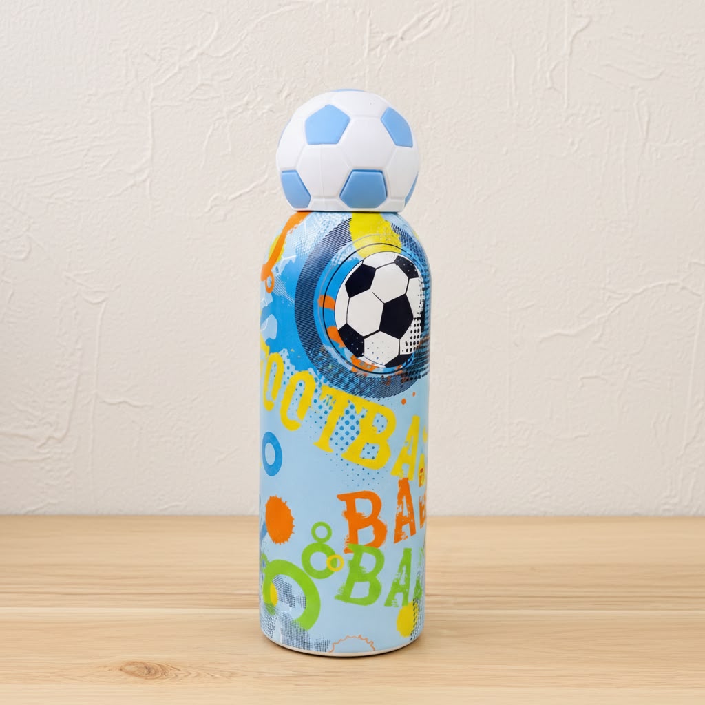 Soccer Football - Stainless Steel Water Bottle