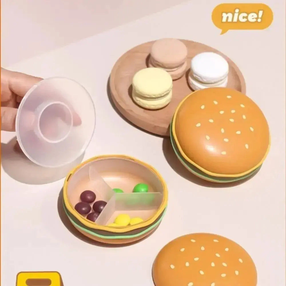 Burger Shape Pill Box