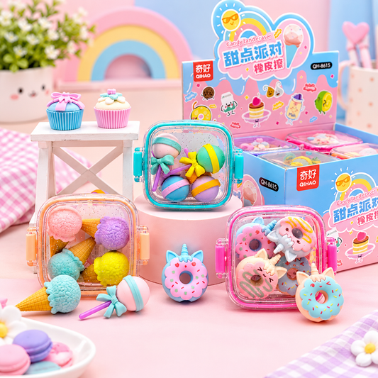 Dessert Eraser Set | 4pcs