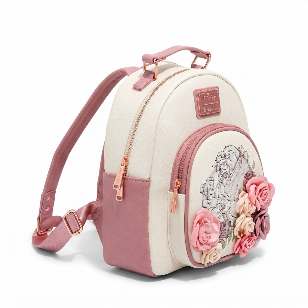 Loungefly - Disney Beauty and Beast Floral | Luxury Backpacks