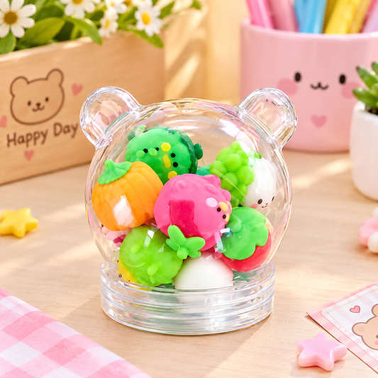 3D Fruit Erasers - 12pcs
