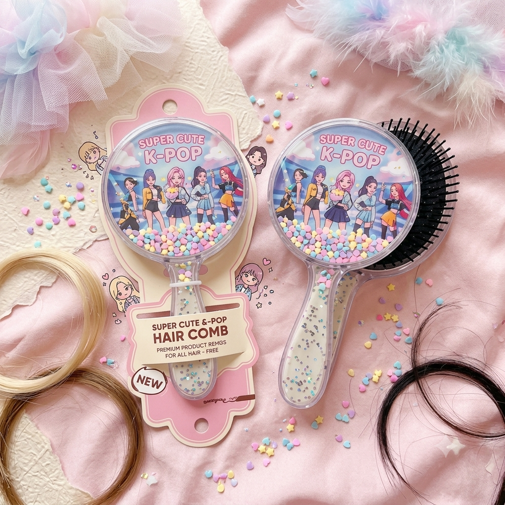 K-Pop Stylist Glitter Comb | 1pcs