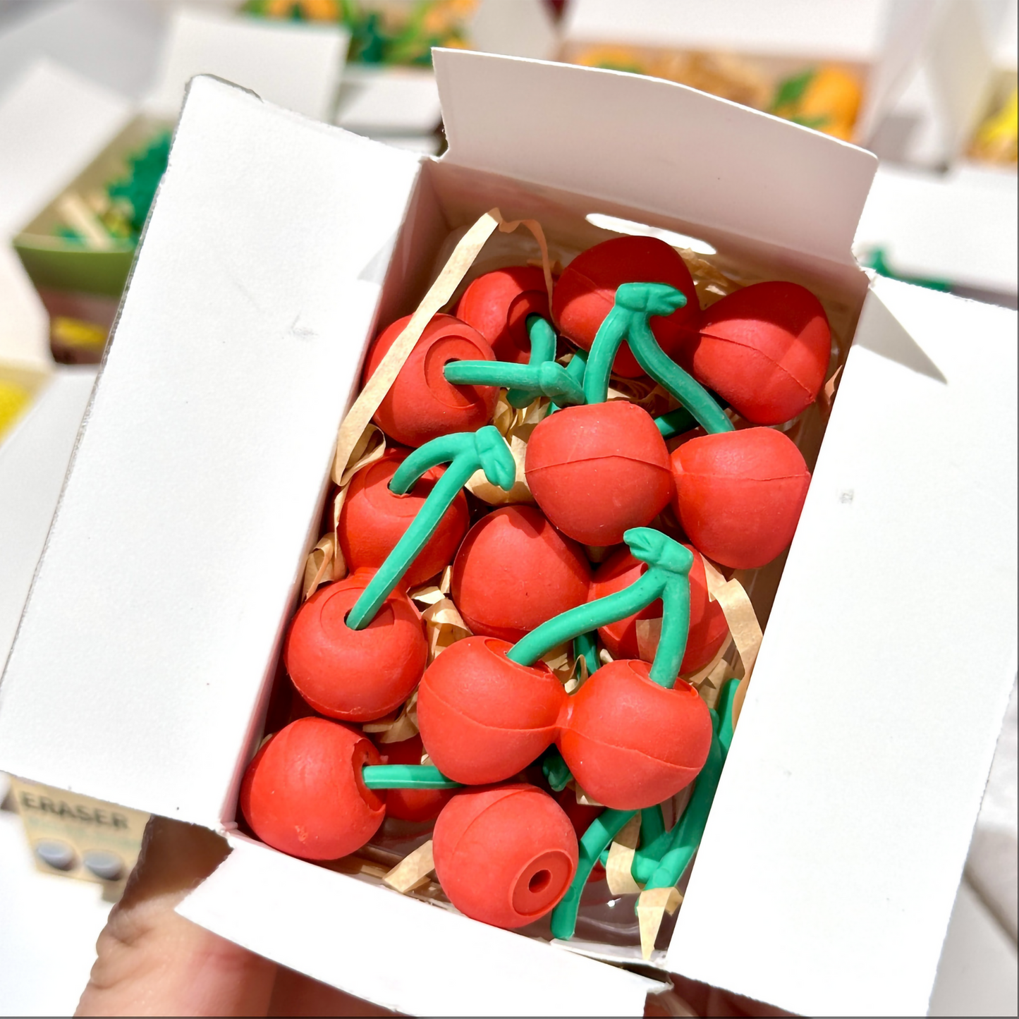 3D Fruit Eraser Set - 12pcs