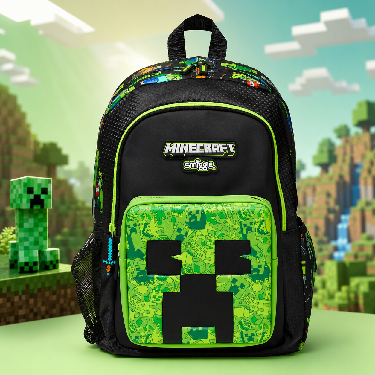 Minecraft x Smiggle - 16” Premium Backpack