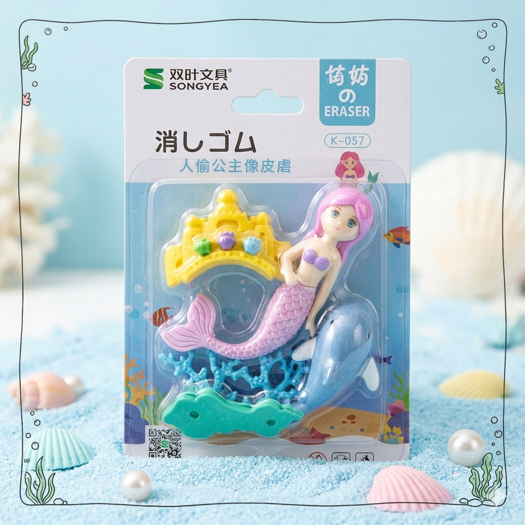 DIY Erasers - Mermaid Set