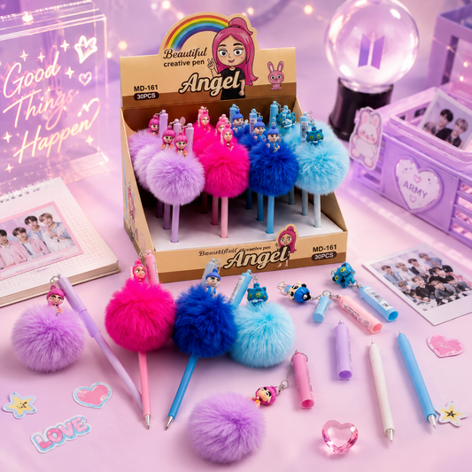 K-Pop - Fur Keychain Pen