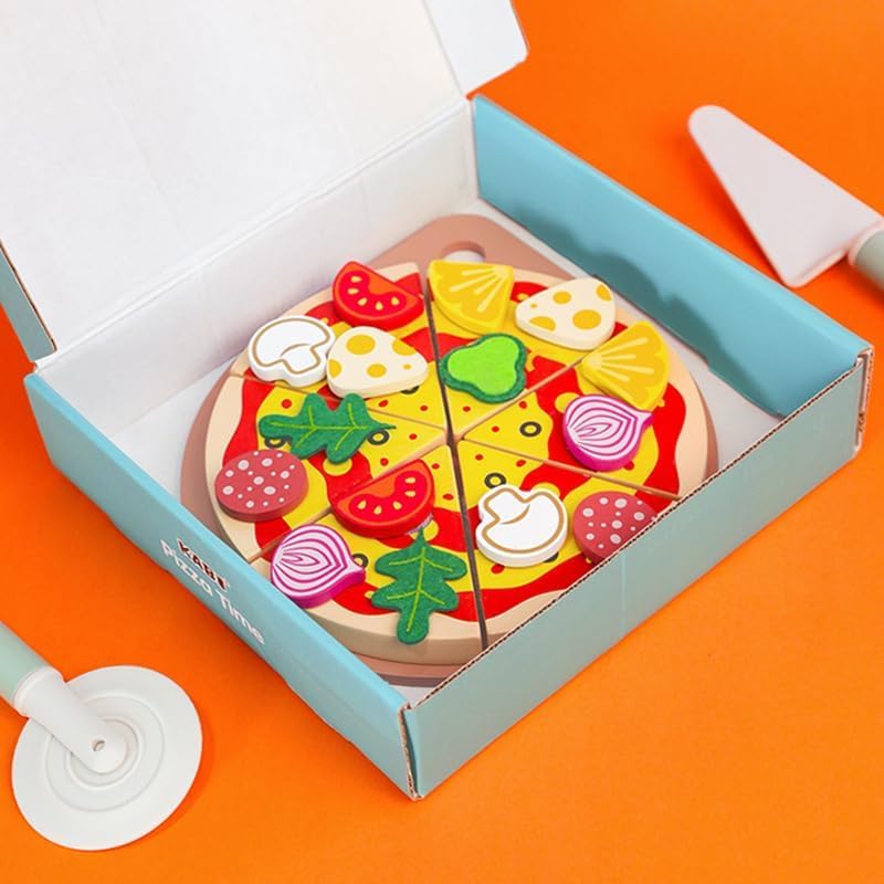 Wooden Pizza Time For children