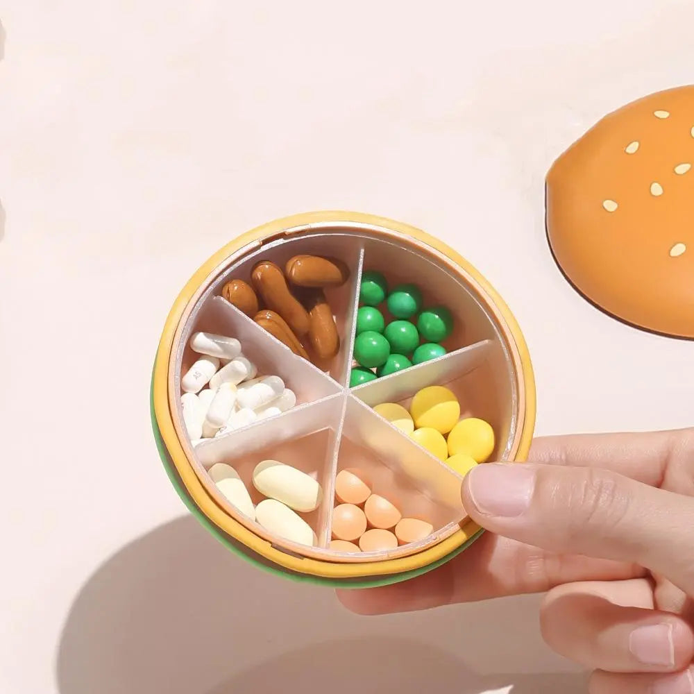 Burger Shape Pill Box